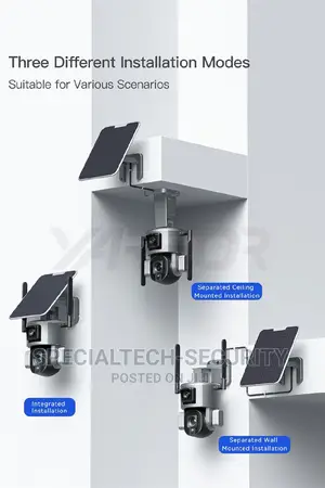 Dual Lens Solar PTZ Camera