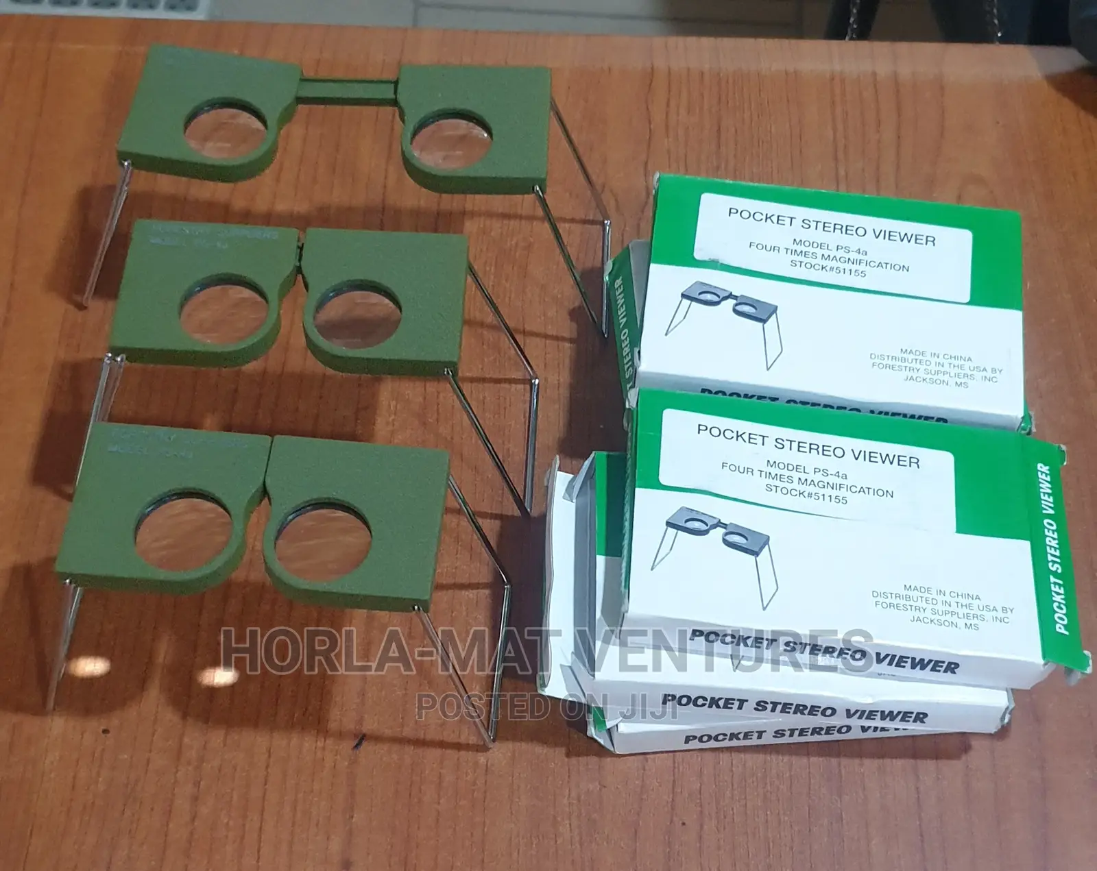 Pocket Stereoscope (Steel Type) Geoscope 4x Magnification