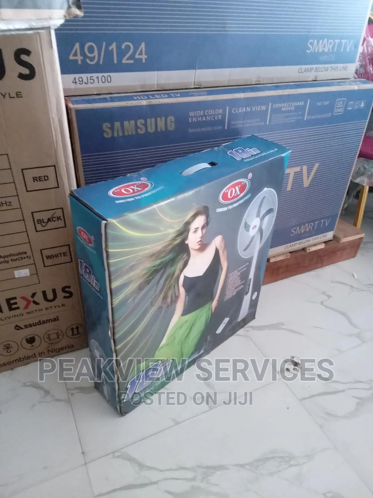 Good Recharable 18' Ox PLUS Standing Fan