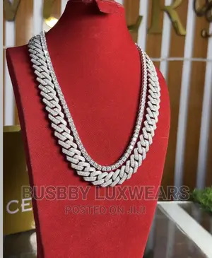 16mm 18" Cuban Link Iced Chain Passes Diamond Tester