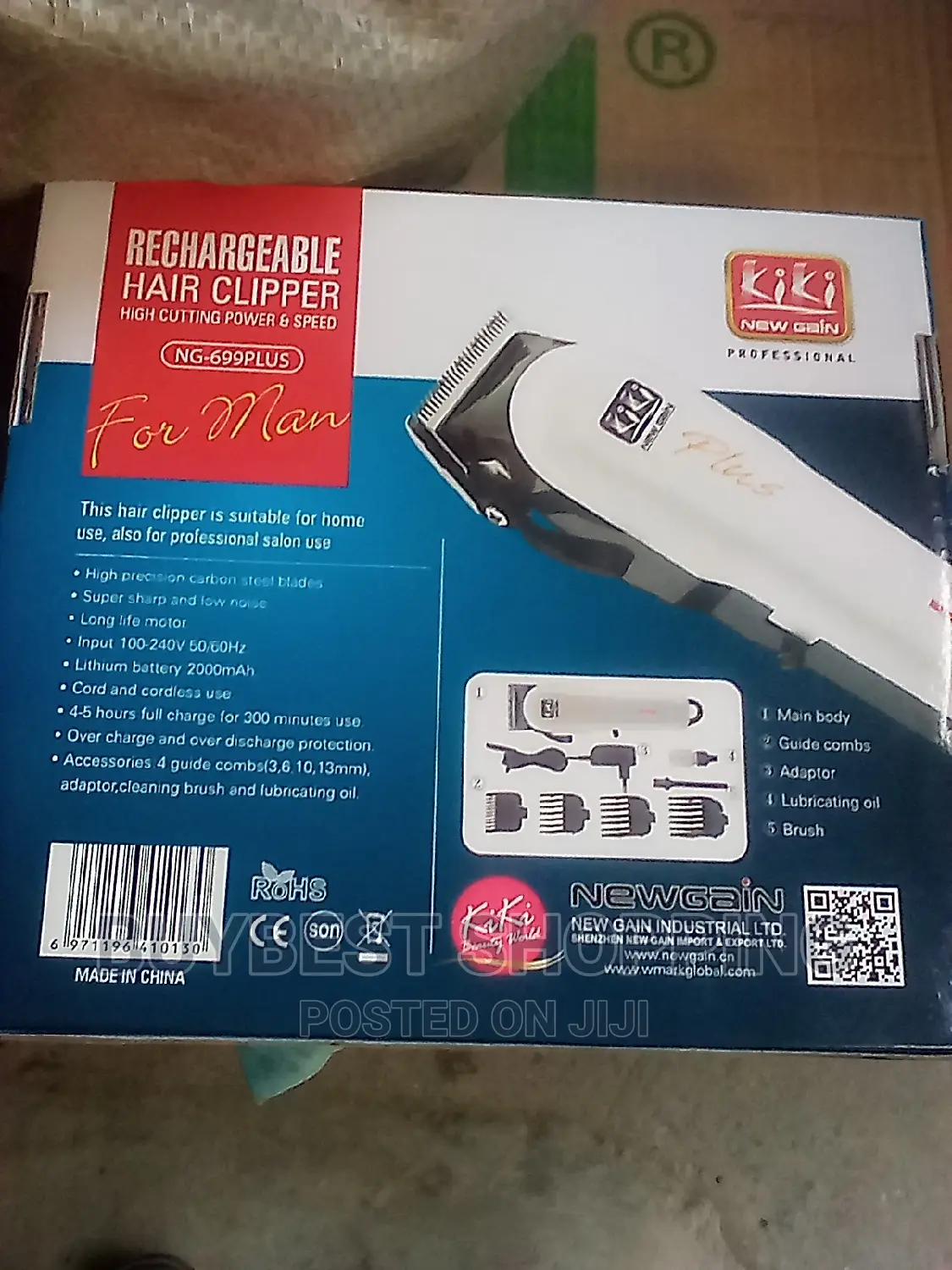 Kiki New Rechargeable Hair Clipper