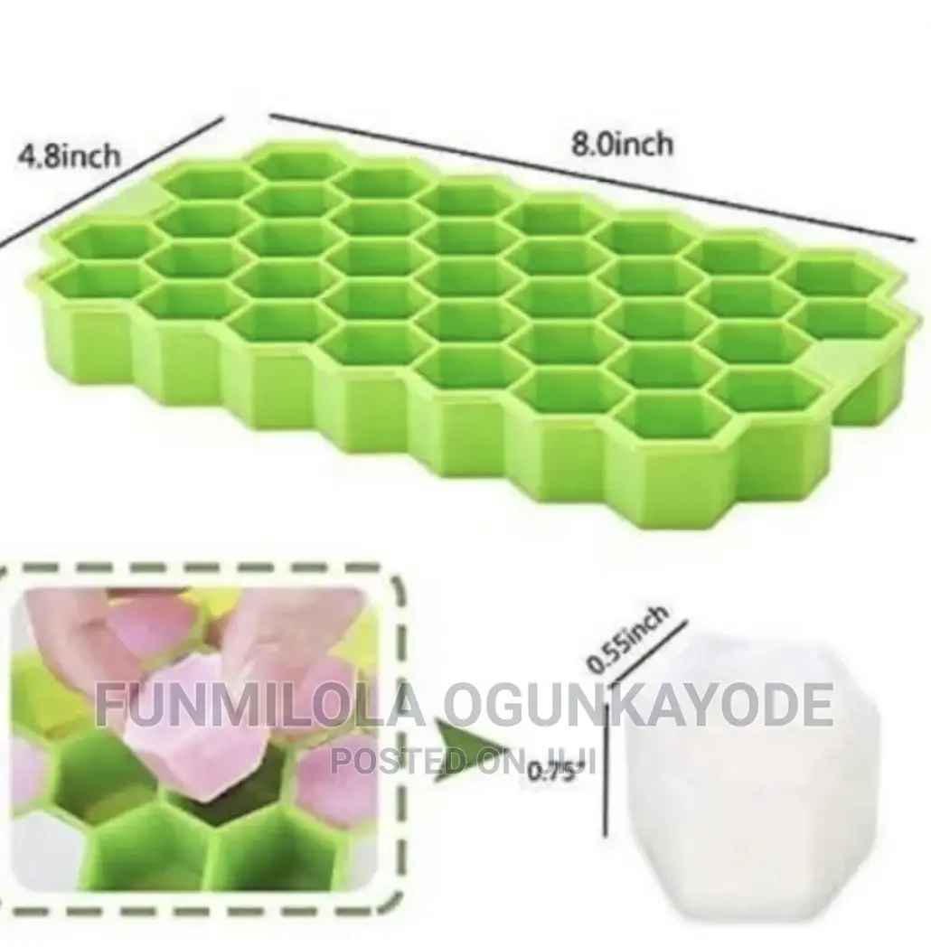 .37 Cubes Silicone Ice Cube Maker Mold With Lids