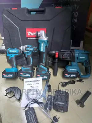 Complete Cordless Impact Drill Machine With Angle Grinder