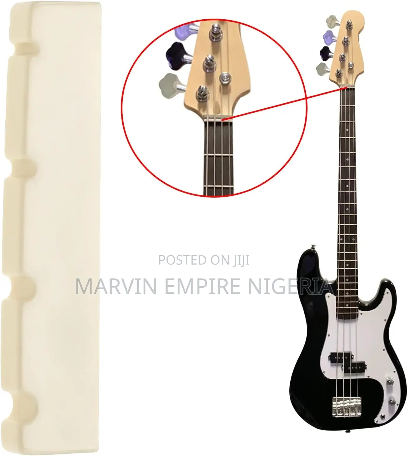 1pc Guitar Nut Compatible With 4-String Electric Bass Guitar