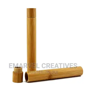 Portable Travel Packing Handmade Bamboo Toothbrush Tube