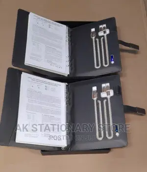 Wireless Charging Powerbank Notebook With Pen and Flash