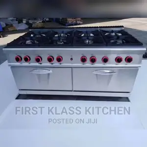 High Quality Commercial 8burner Gas Cooker With Oven