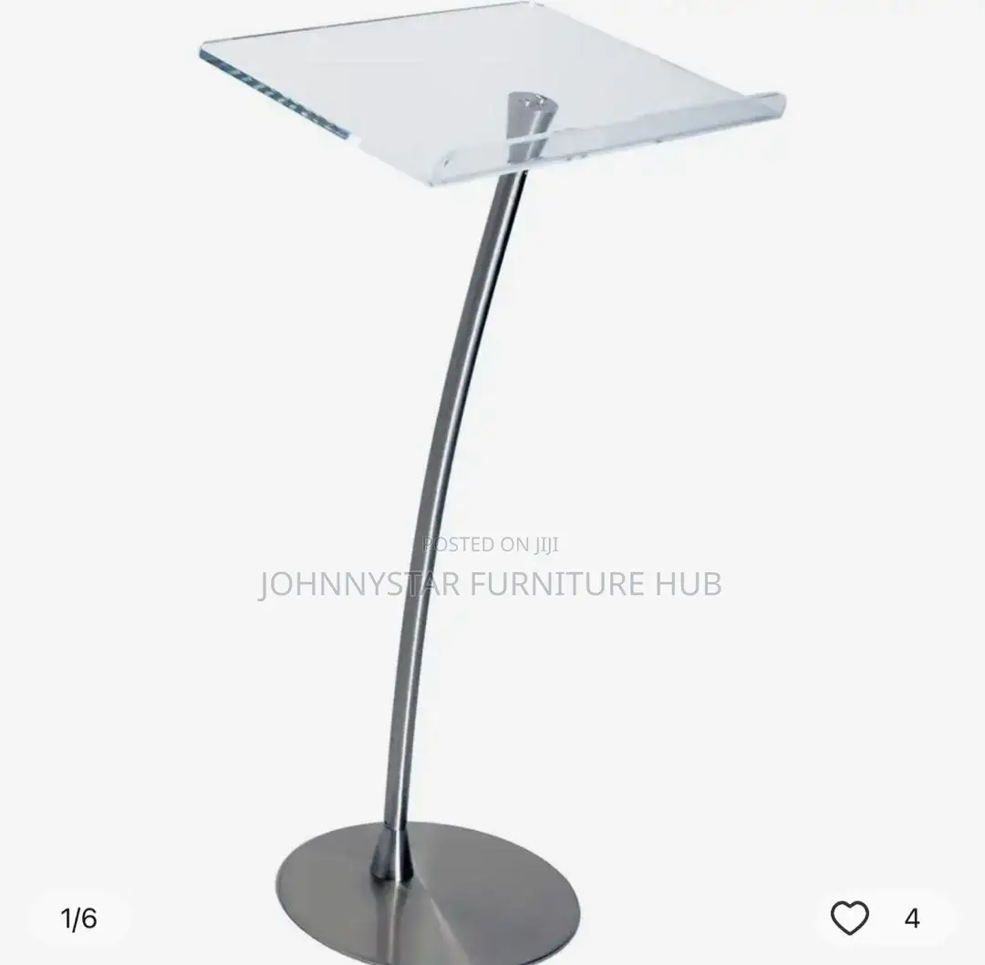 Single Poll Acrylic Church Pulpits