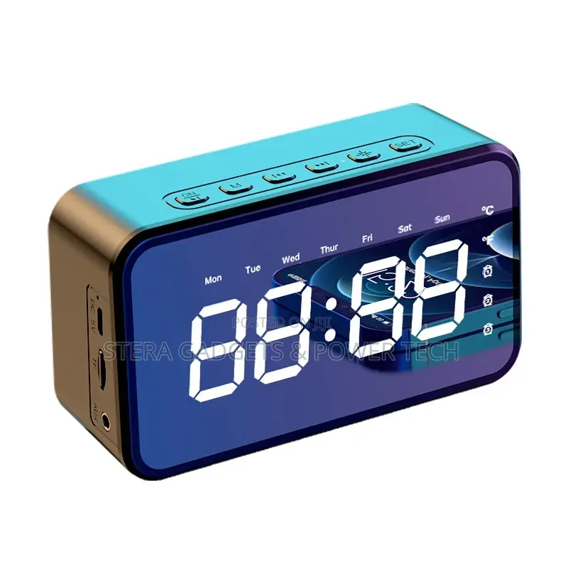 Full Screen Clock Speaker