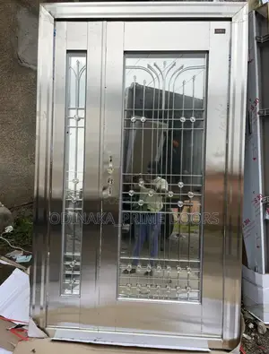 7ft by 4ft Antitrust Stainless Glass Door