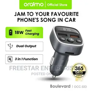 Oraimo USB Car Charger FM Transmitter. Oraimo MP3 Player 18W