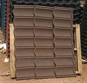 Dark Wine Bond Stone Coated Roof Tile