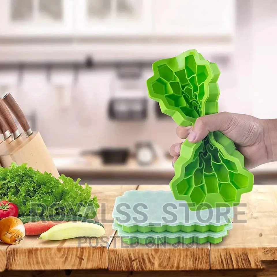 Silicone Ice Cube Tray With Lid -37 Mold
