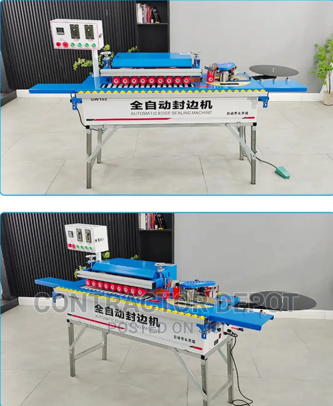 Automatic MDF Double Edge Trimer Manual Edge Banding Machine
