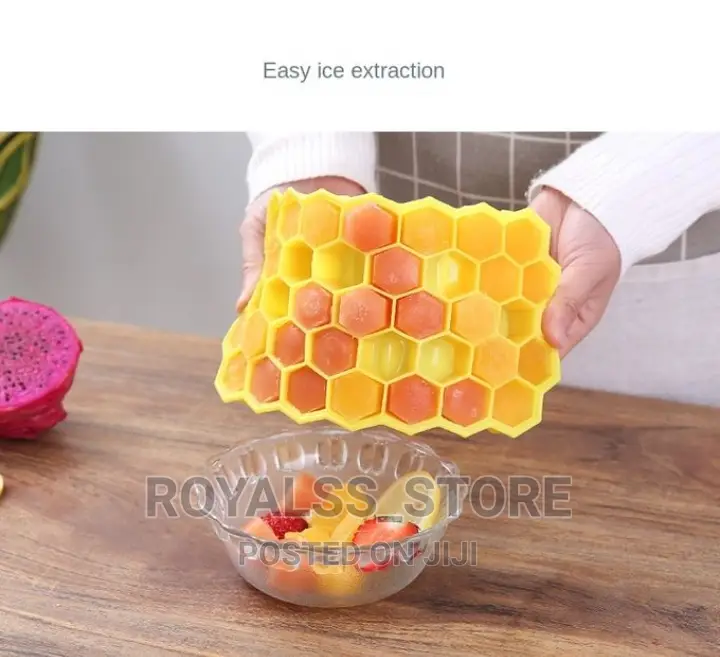 Silicone Ice Cube Tray With Lid -37 Mold