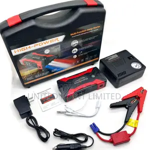 Portable Power Bank 99800mah Jumper Cable Tyre Inflator