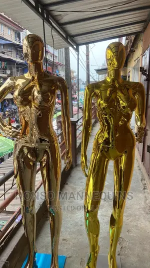 Brand New Gold Chrome Female Full Body Dummies