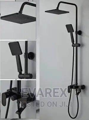 Quality Bathroom Black Standing Shower Mixer