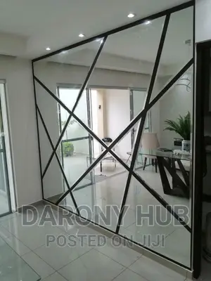 Geometry Cut Mirror Wall Decor