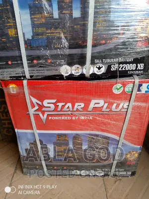 Star PLUS Powered by India Tubular Battery 12v220ah.