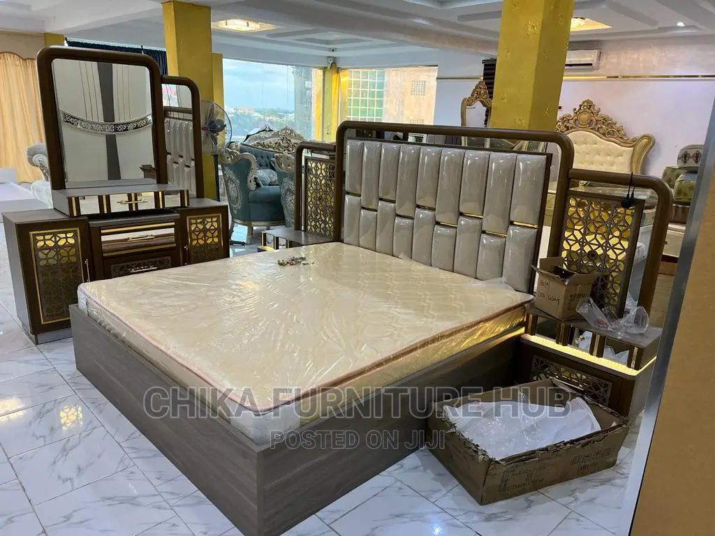 Quality Bed Frames With Mirror and Stool