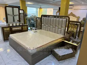 Quality Bed Frames With Mirror and Stool
