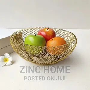 Boho Gold Iron Mesh Bowl
