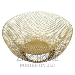 Boho Gold Iron Mesh Bowl