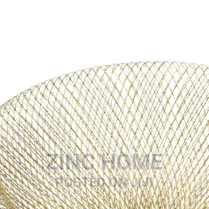 Boho Gold Iron Mesh Bowl