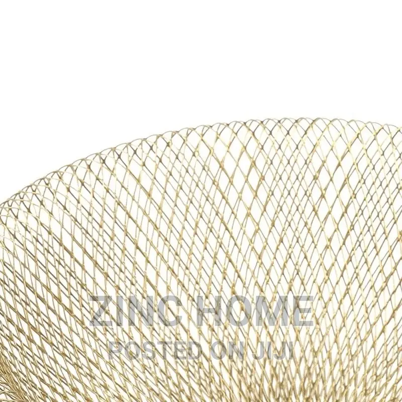 Boho Gold Iron Mesh Bowl