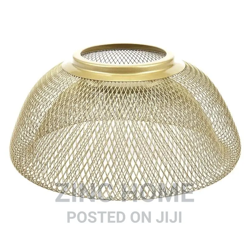 Boho Gold Iron Mesh Bowl