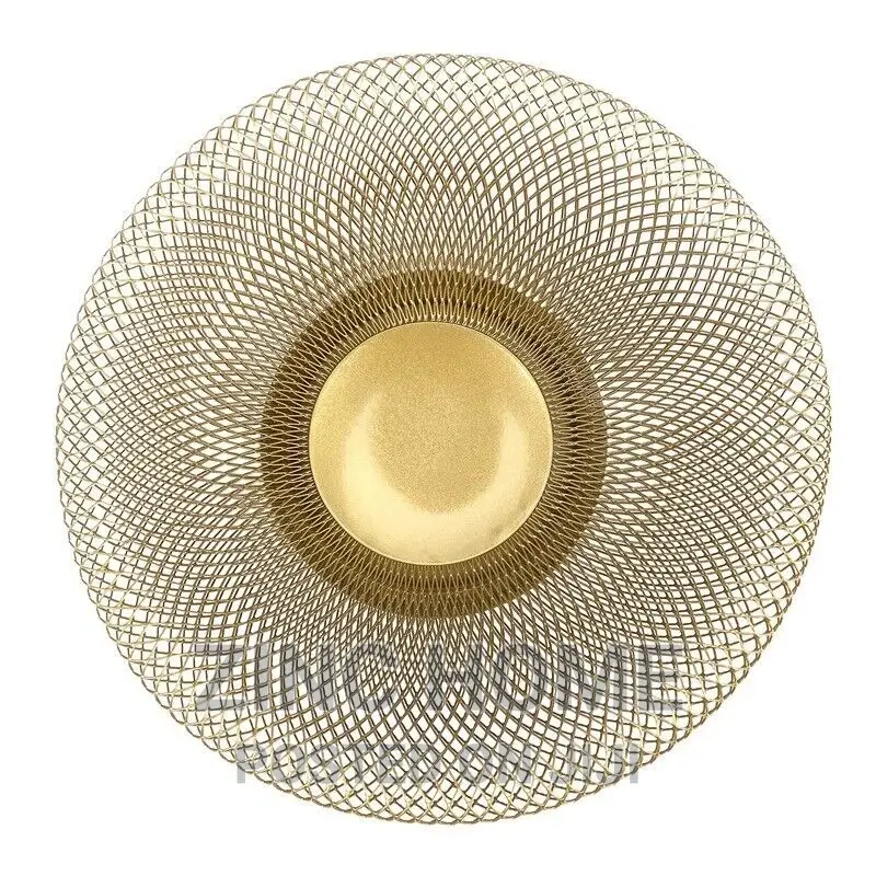 Boho Gold Iron Mesh Bowl