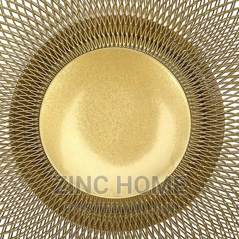 Boho Gold Iron Mesh Bowl