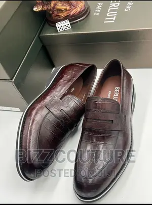 Original BERLUTI Leather Men's Shoes Available in Store