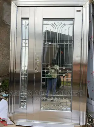 Standard Security Stainless Glass Door