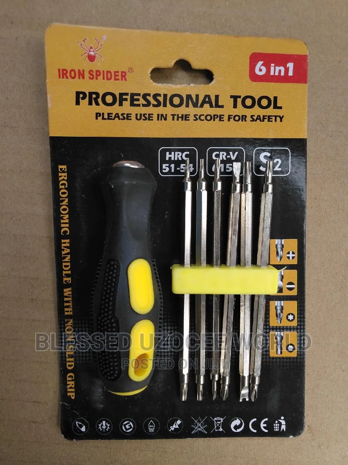Iron Spider 6 in 1 Professional Screwdriver Tool