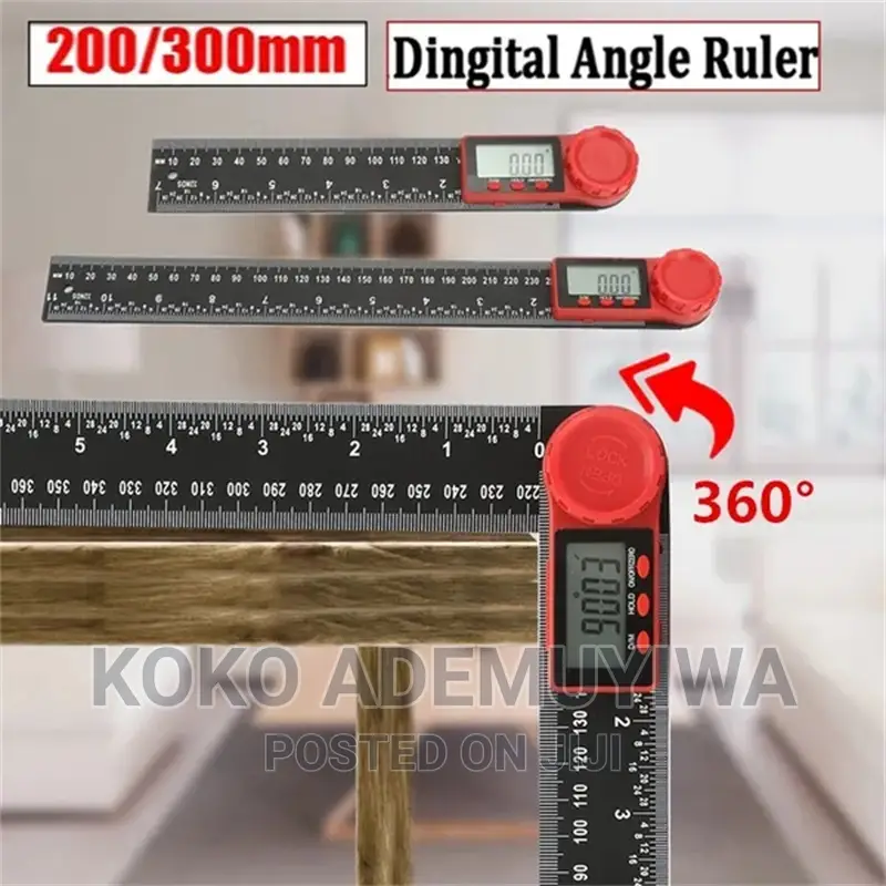 300mm (2in1) LED Digital Angle Ruler Protractor Inclinometer