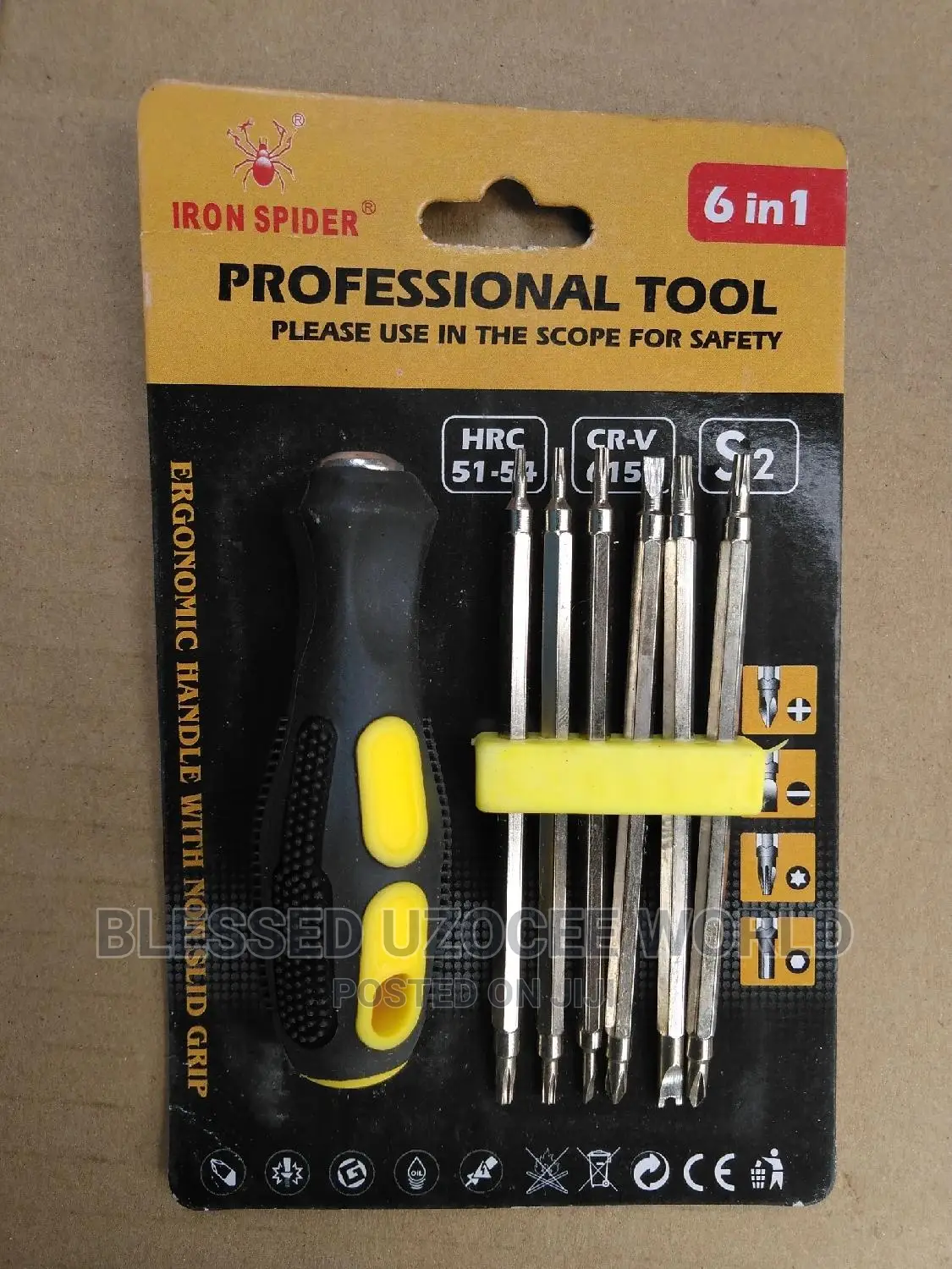 Iron Spider 6 in 1 Professional Screwdriver Tool