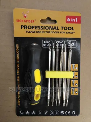 Iron Spider 6 in 1 Professional Screwdriver Tool