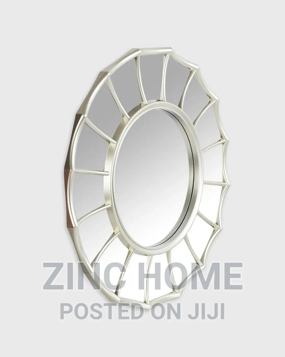 Daisy Champange Silver Mirror