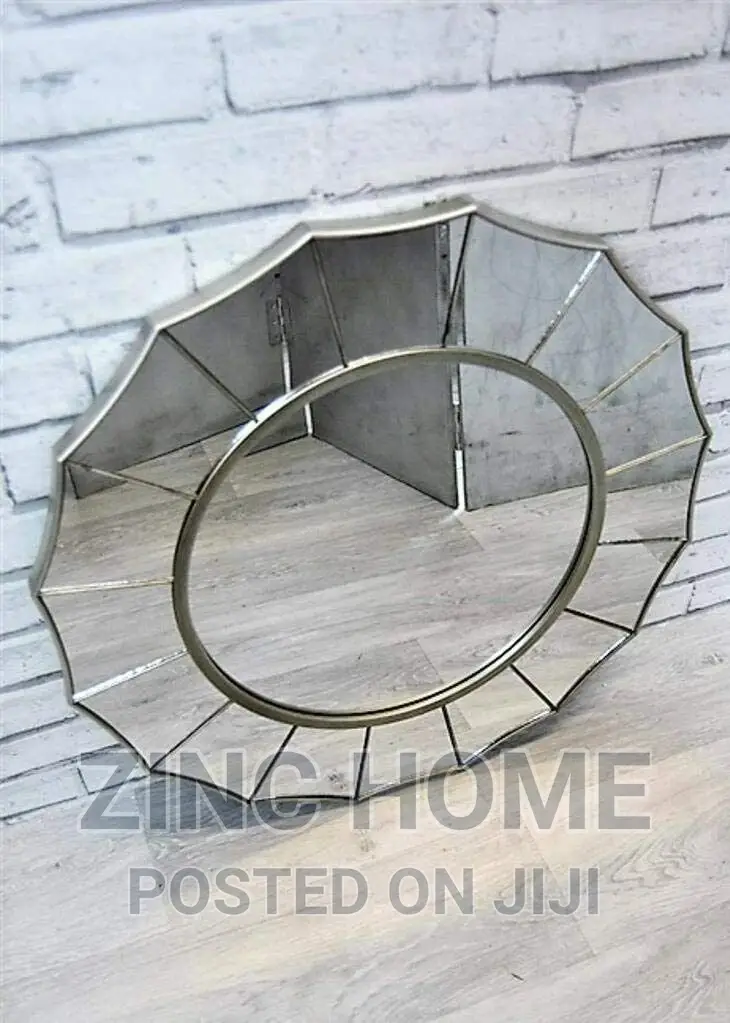 Daisy Champange Silver Mirror