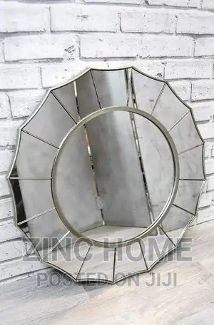 Daisy Champange Silver Mirror