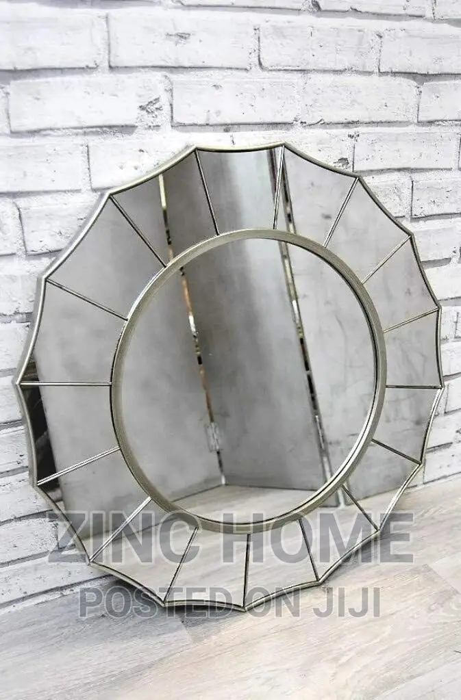 Daisy Champange Silver Mirror