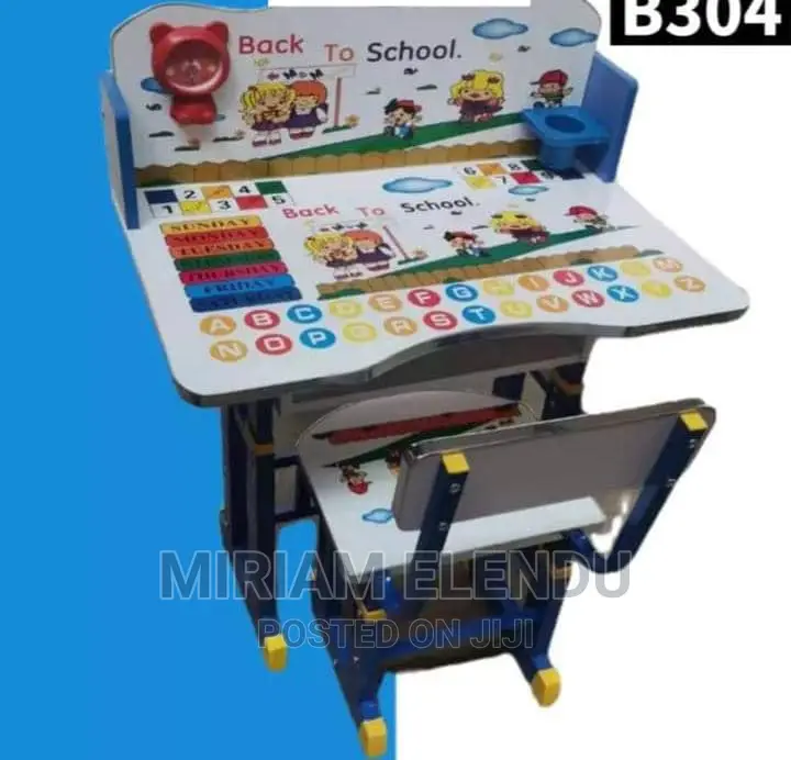 Kids Adjustable Study Table and Chair Set