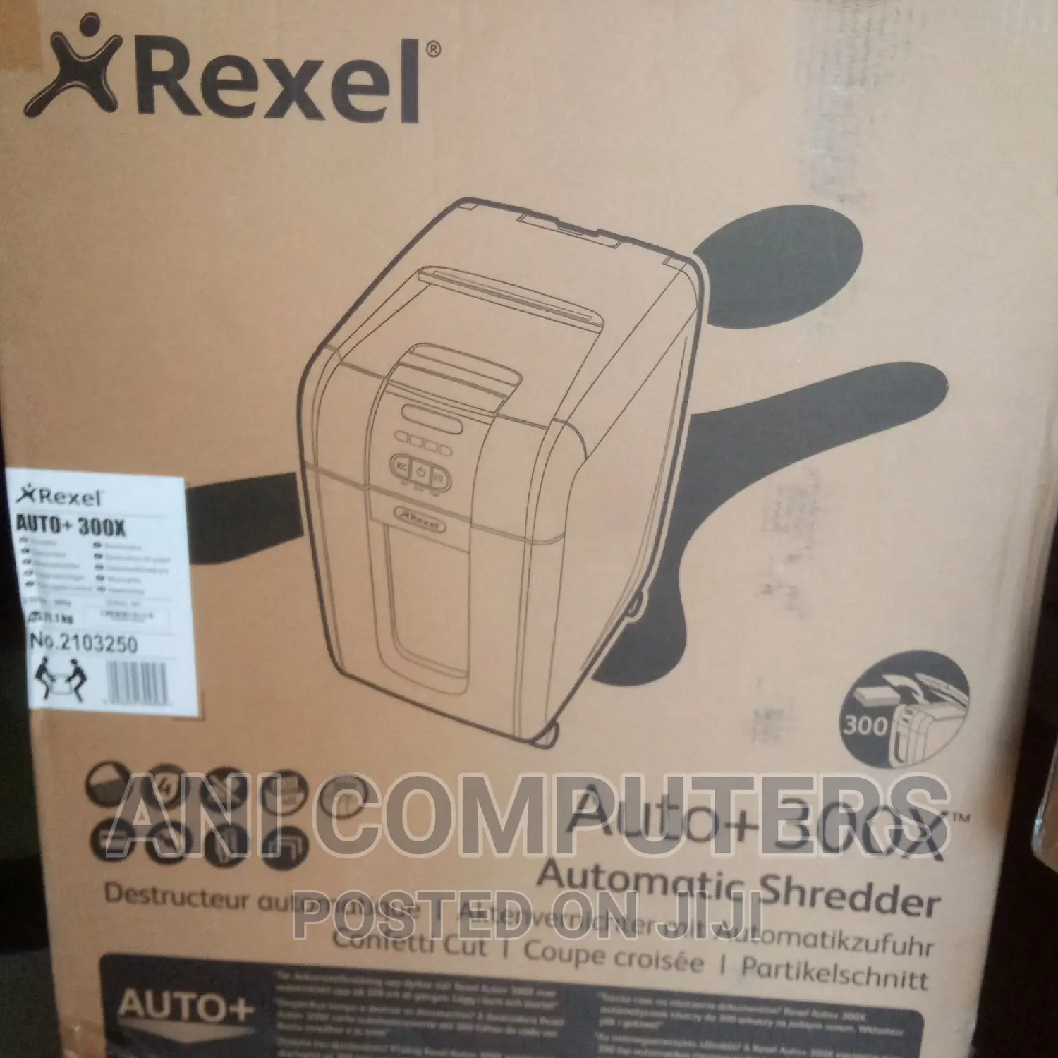 REXEL AUTO+300X Paper Shredder