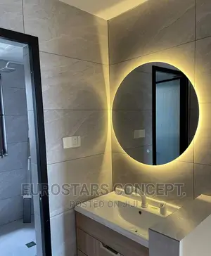 Round Luxury Mirror With 3 Colours Sensor Lights