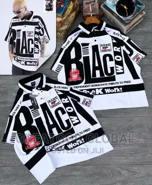 *Premium Luxury Black Work Shortsleeve