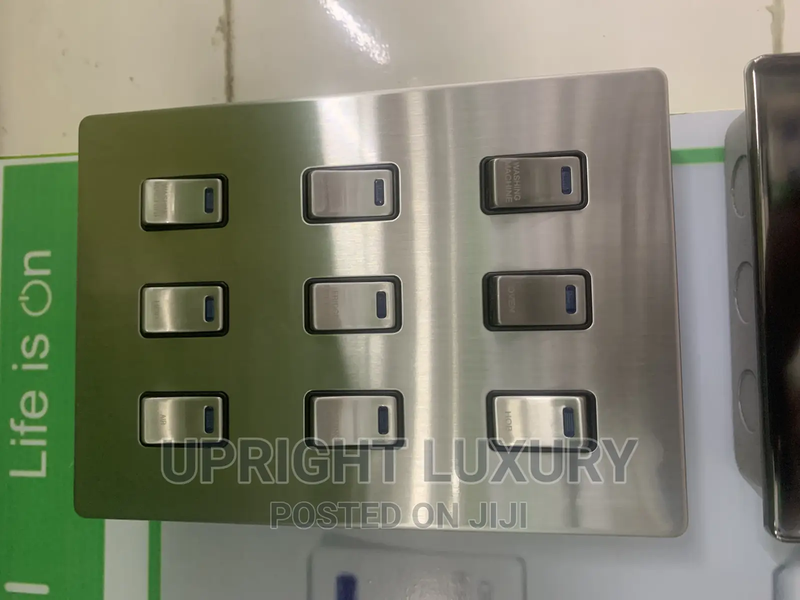 9gang Metal Switch
