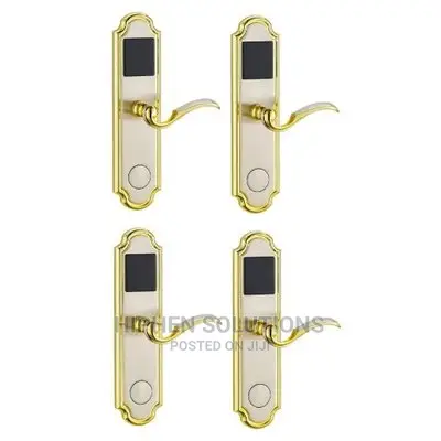 Golden Edge Door Lock 4 Sets