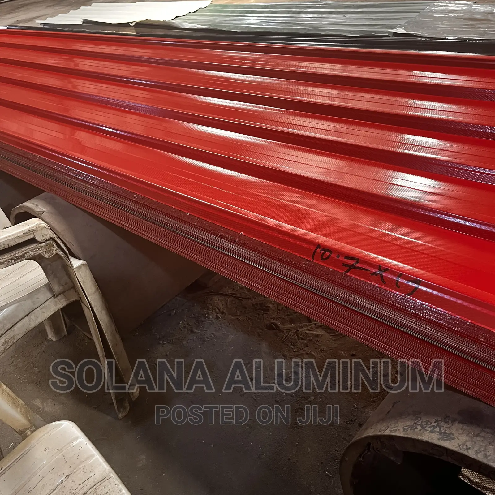 0.50mm A.K.A Complete 55 Red Aluminium Long Span Roofsheet